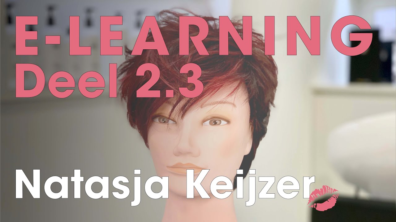 E-Learning Deel 2.3 Pixie haircut , Triangle Highlights by Natasja Keijzer