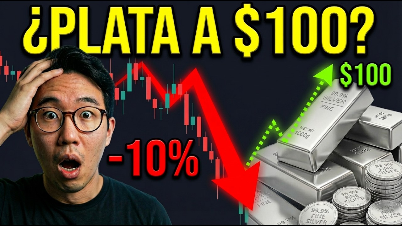 ¡PLATA SE DESPLOMA 10% — ¿Está Llegando el Breakout a $100?