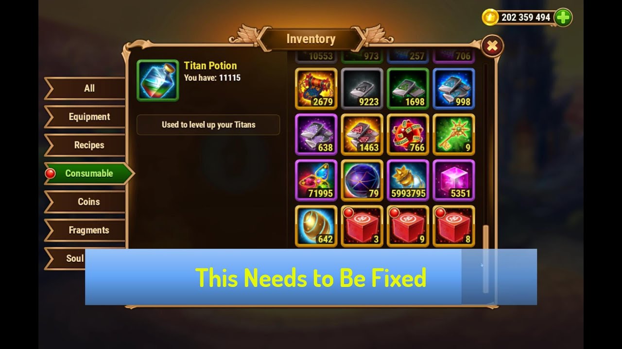 Hero Wars &mdash; When Stuff Becomes Useless