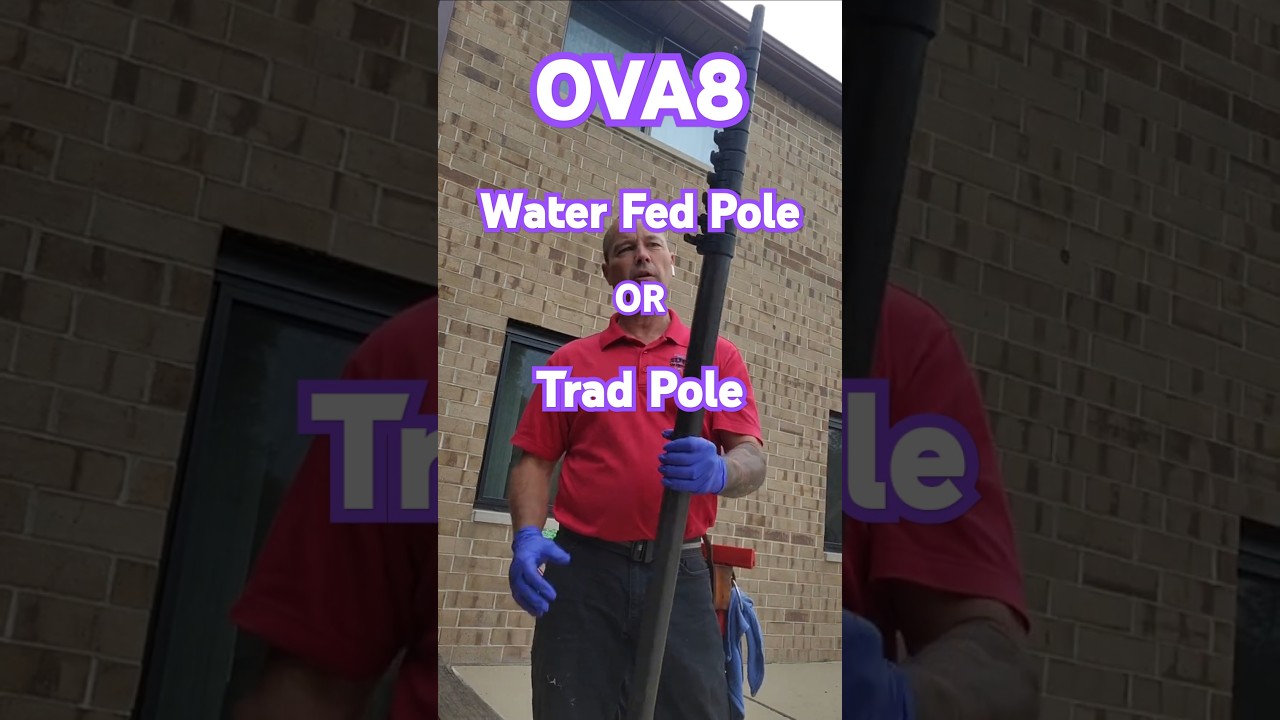 OVA8 35' Shorty Water Fed or Trad Pole for Window Cleaning