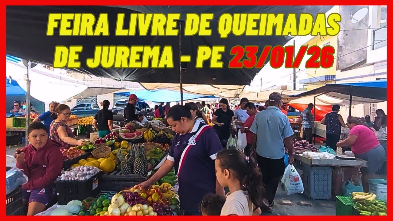 VEJA COMO É A FEIRA DE QUEIMADAS DE JUREMA - PE 23/01/26