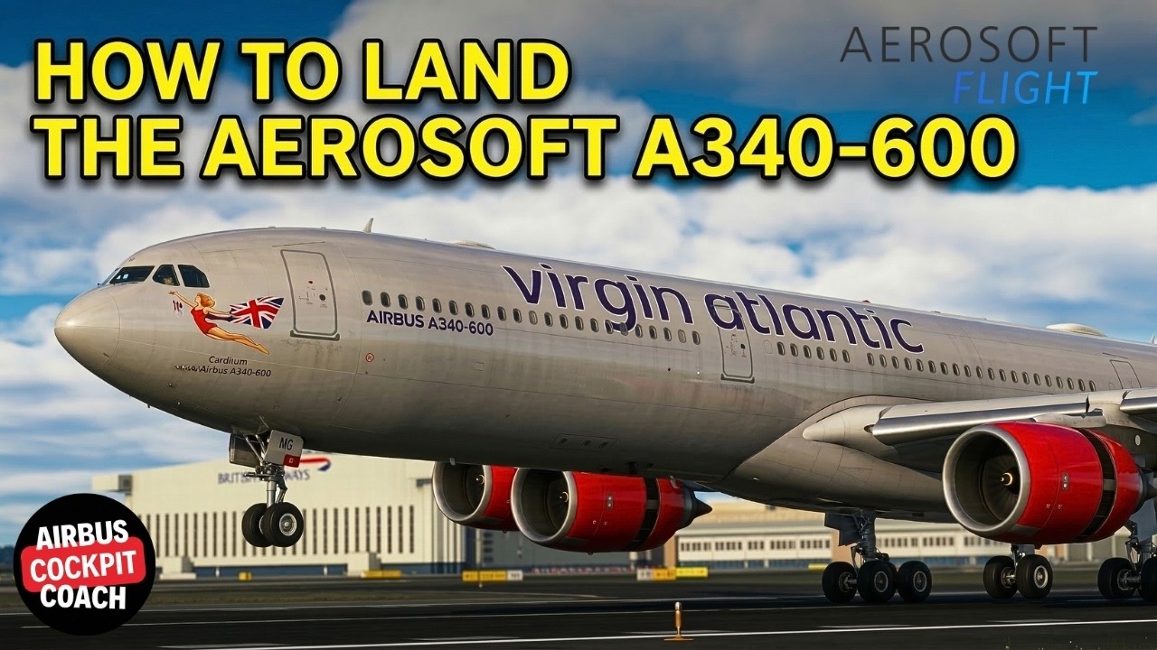 Учебное пособие по посадке самолета A340-600 | Microsoft Flight Simulator