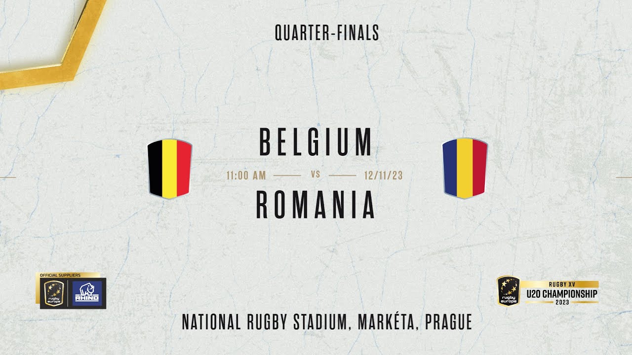 BELGIUM v ROMANIA - RUGBY EUROPE U20 CHAMPIONSHIP 2023