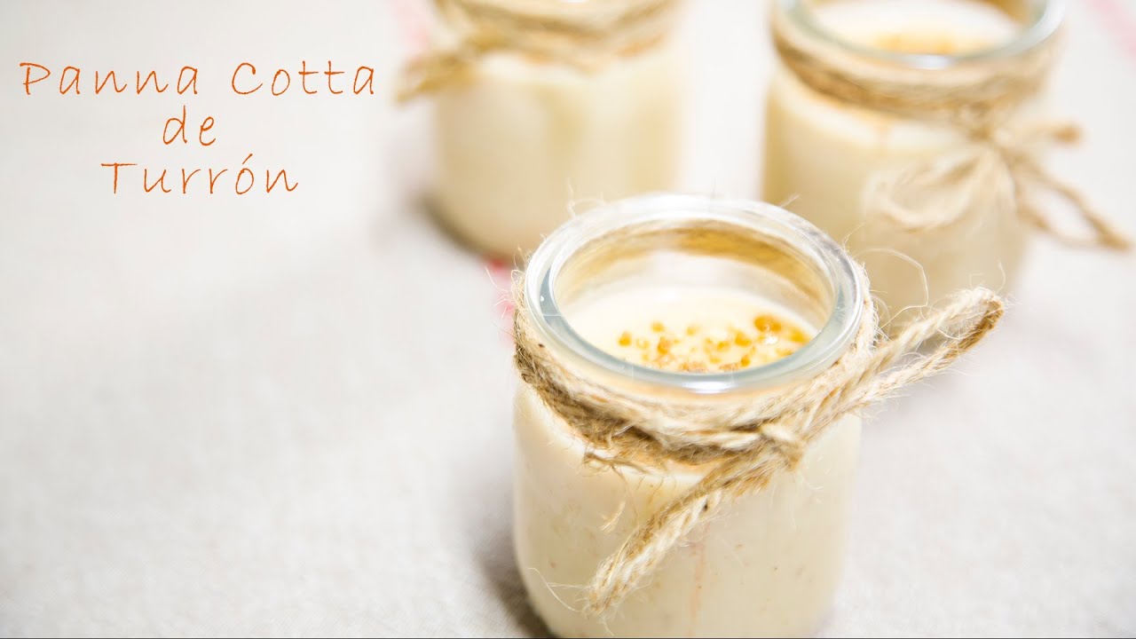 POSTRE EN 10 MINUTOS. Panna cotta de turrón