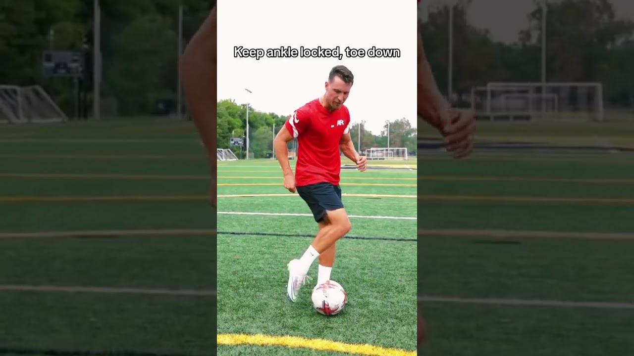 How To Play A Long Distance Shot | Shooting Drill 🔥 #shootingdrills  #soccer #football