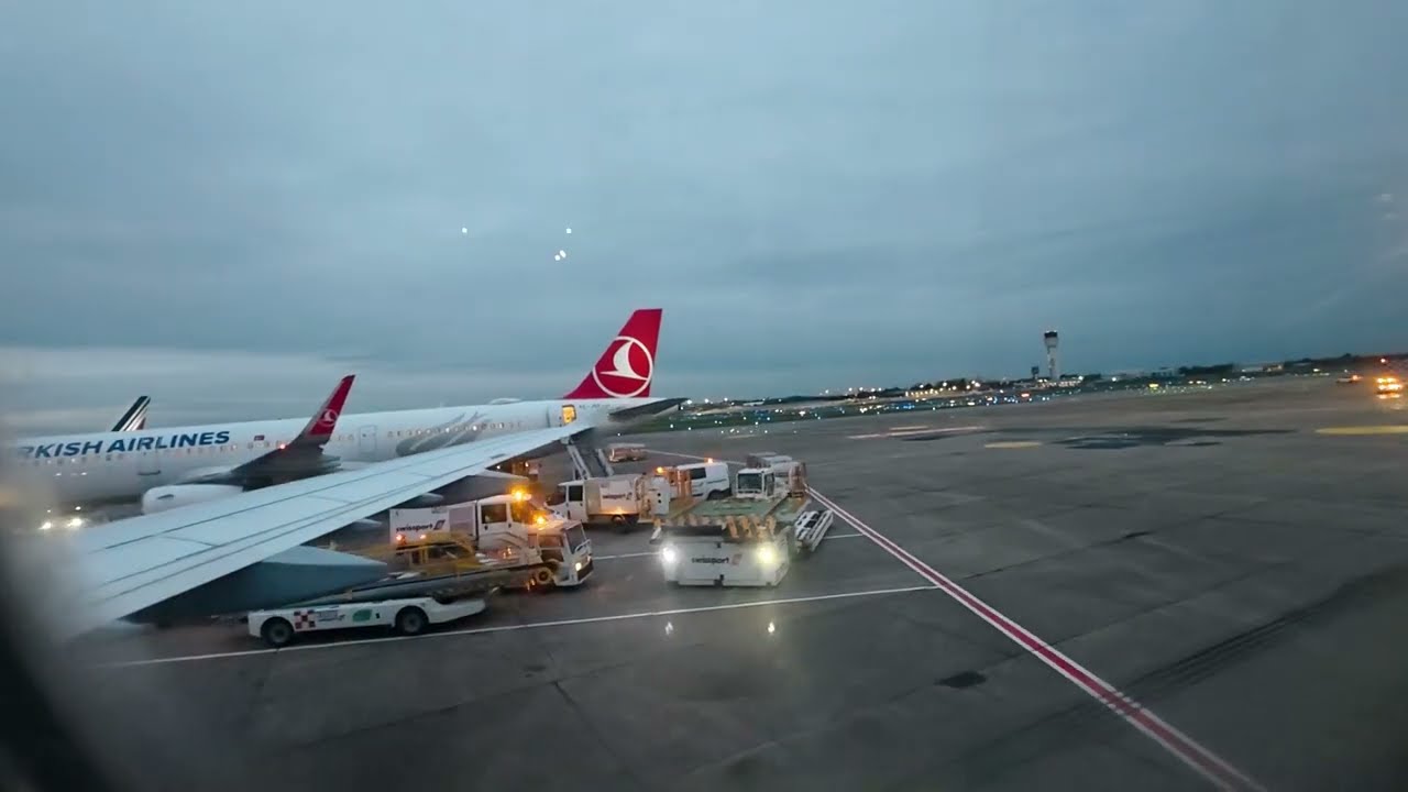 Landing in Dublin airport from Frankfurt on Lufthansa’s Airbus A321