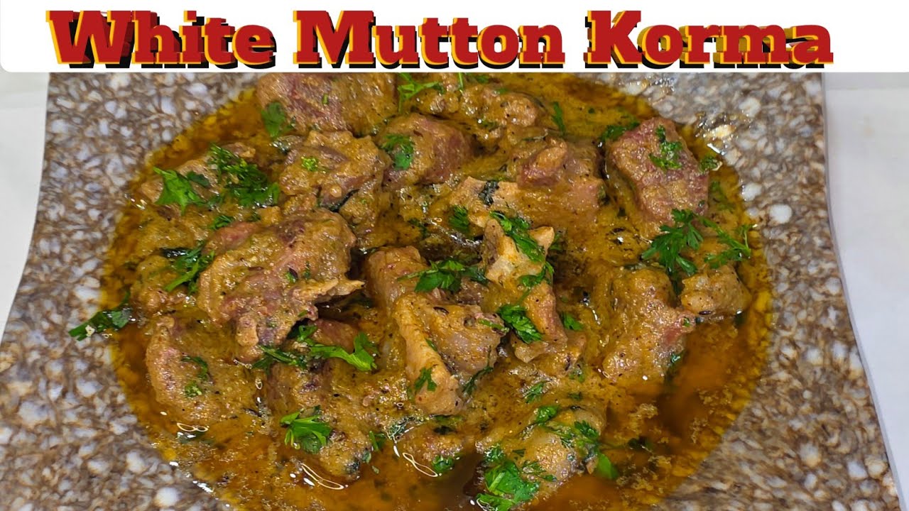 White Mutton Korma Recipe Shadiyan Mein Banne Wala White Mutton Korma   @Cookingwithkhann 