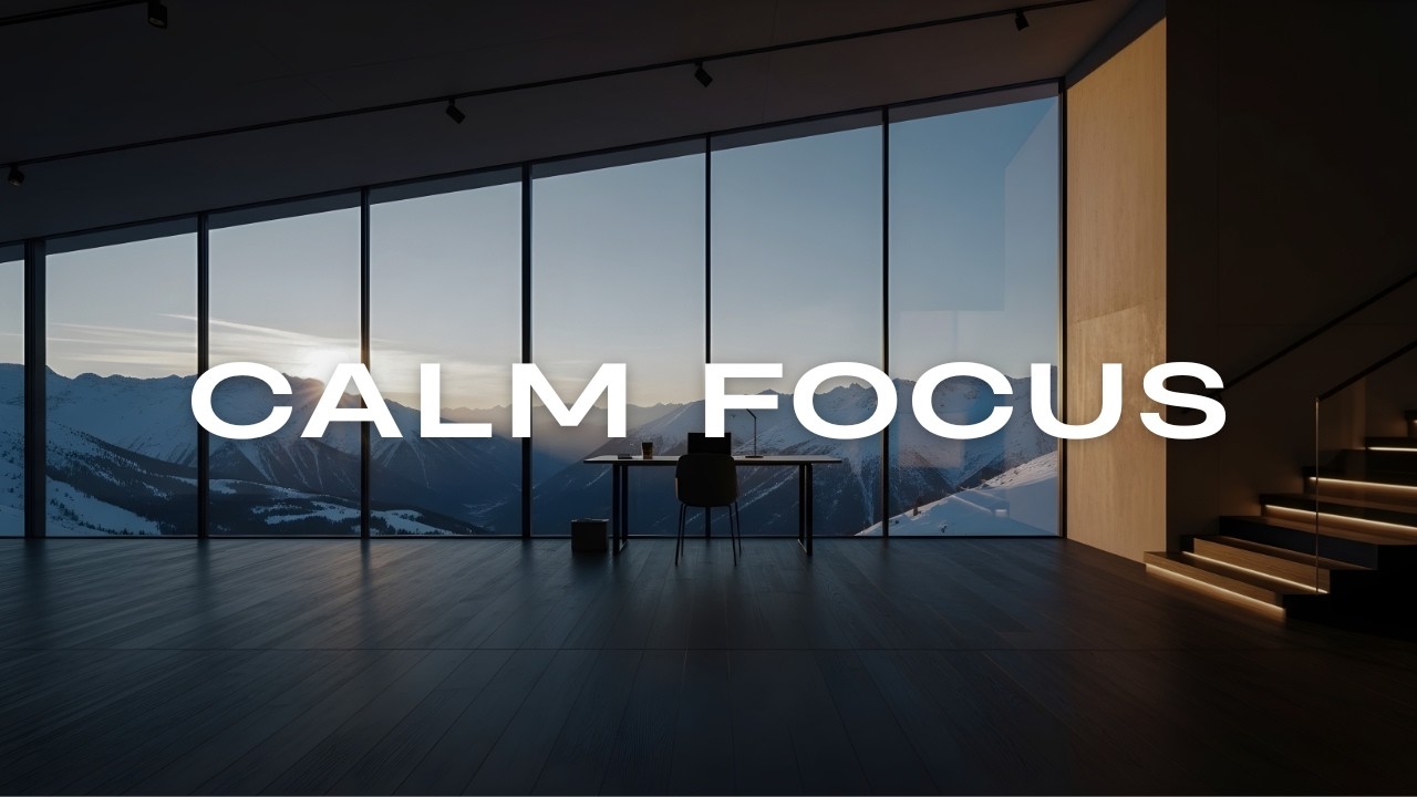 CALM FOCUS • Quiet Luxury Alpine Office for Deep Work (No Distractions)