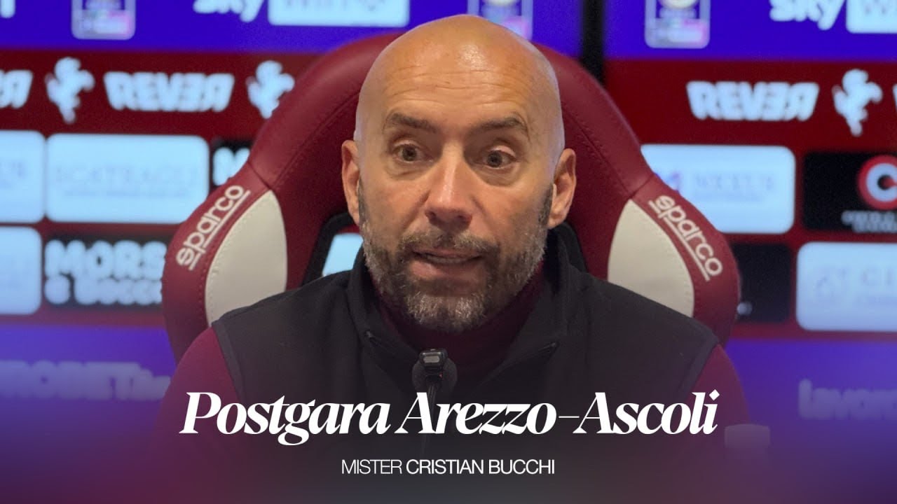 Mister Cristian Bucchi | Postgara Arezzo-Ascoli | Ascoli Calcio