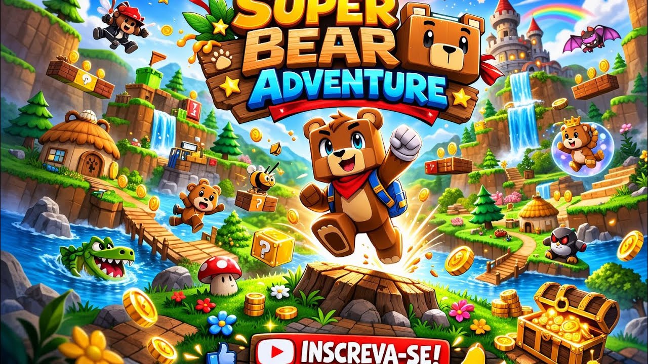 Jogando Super bear adventure 🤗