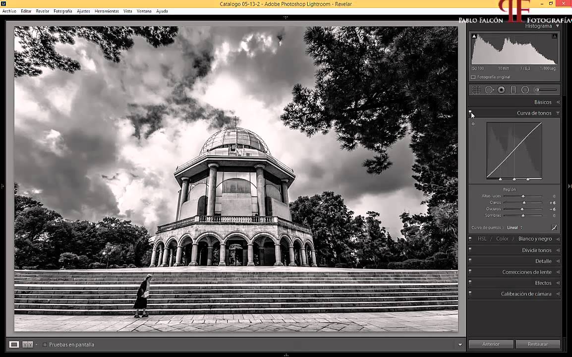Tutorial Lightroom: Retoque de una foto en blanco y negro, aplicar virados (Nivel Principiante).
