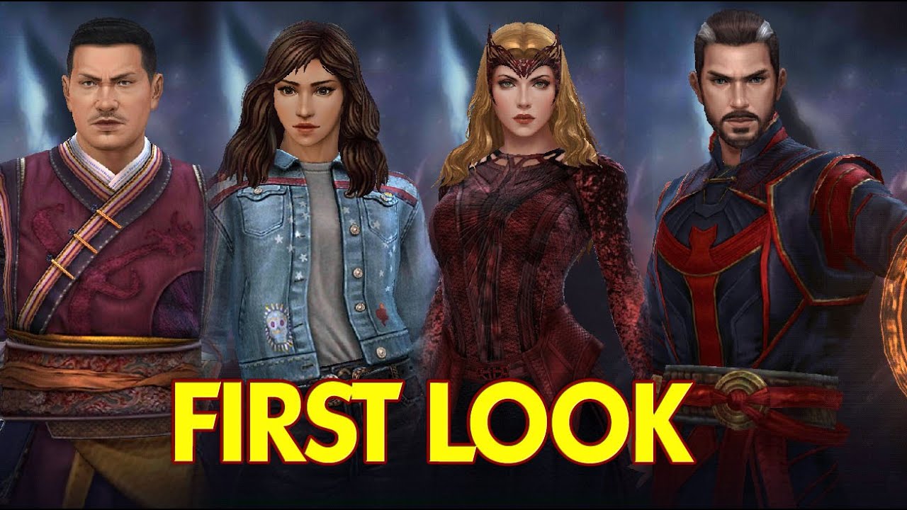 All Uniforms From Doctor Strange in the Multiverse of Madness Update - MARVEL Future Fight