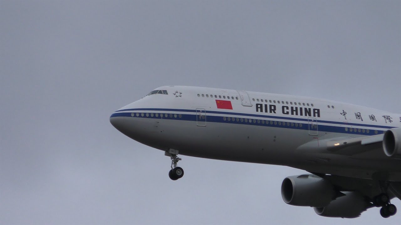 Air China B-2480 landing at Ferihegy 4K