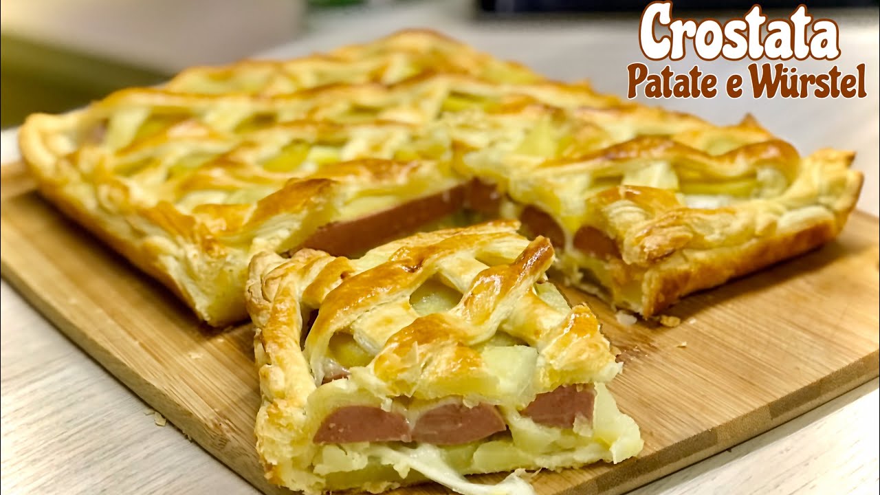 CROSTATA PATATE E WÜRSTEL ricetta veloce POTATO AND WÜRSTEL TART