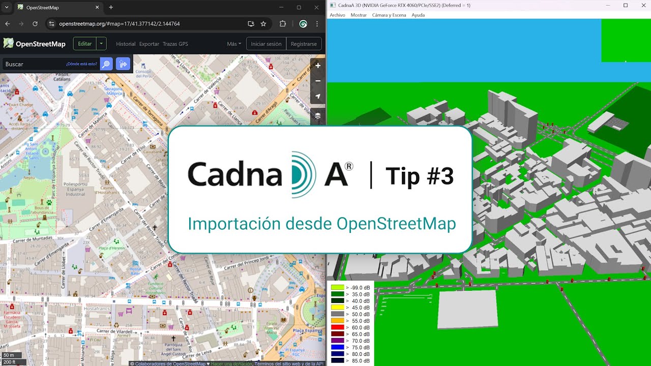 CadnaA Tip 3 - Importación desde OpenStreetMap