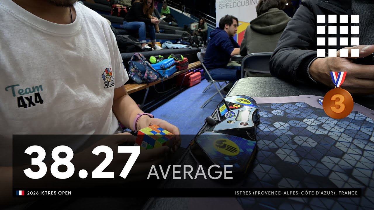 4x4 - 38.27 average | 3rd place | 2026 Istres Open