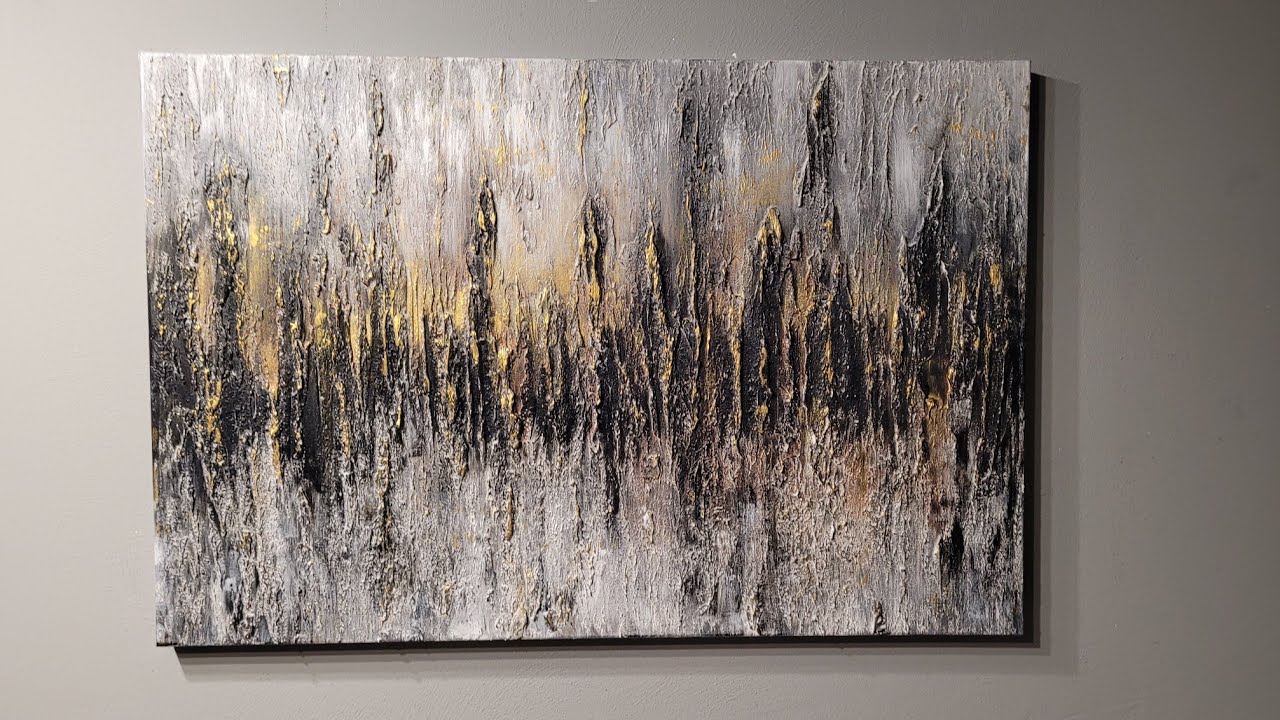 Big and chunky acrylic painting
