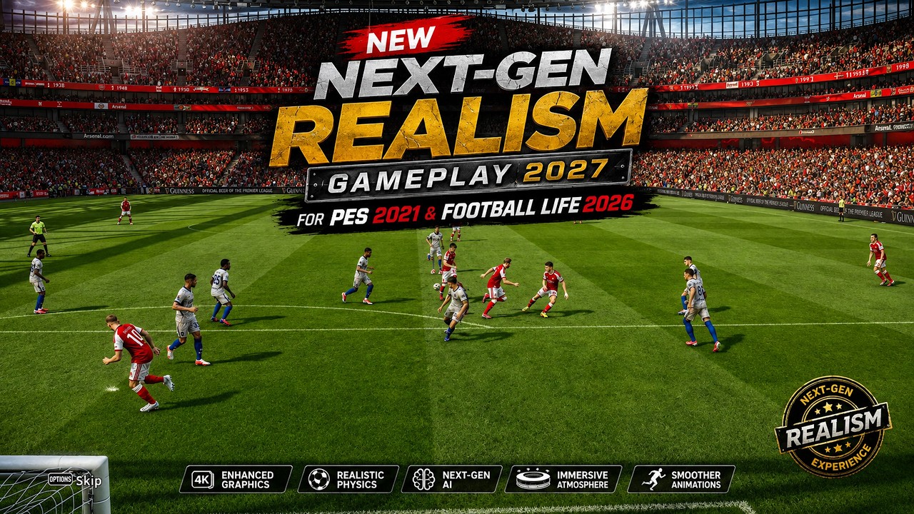 New Next-Gen Realism Gameplay 2027 - PES 2021 & Football Life 2026