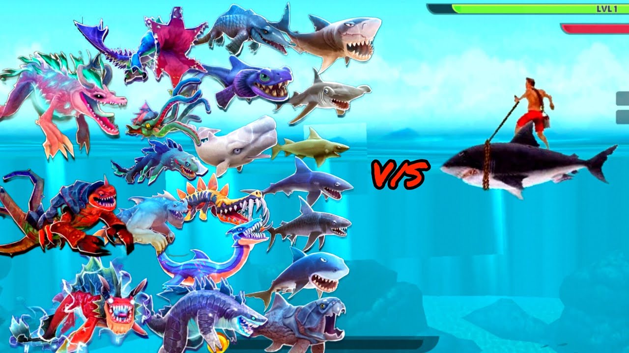 Hungry Shark Evolution King 👑 Of Summer Vs All Gaint Shark 🦈 Game Play 2026 #new