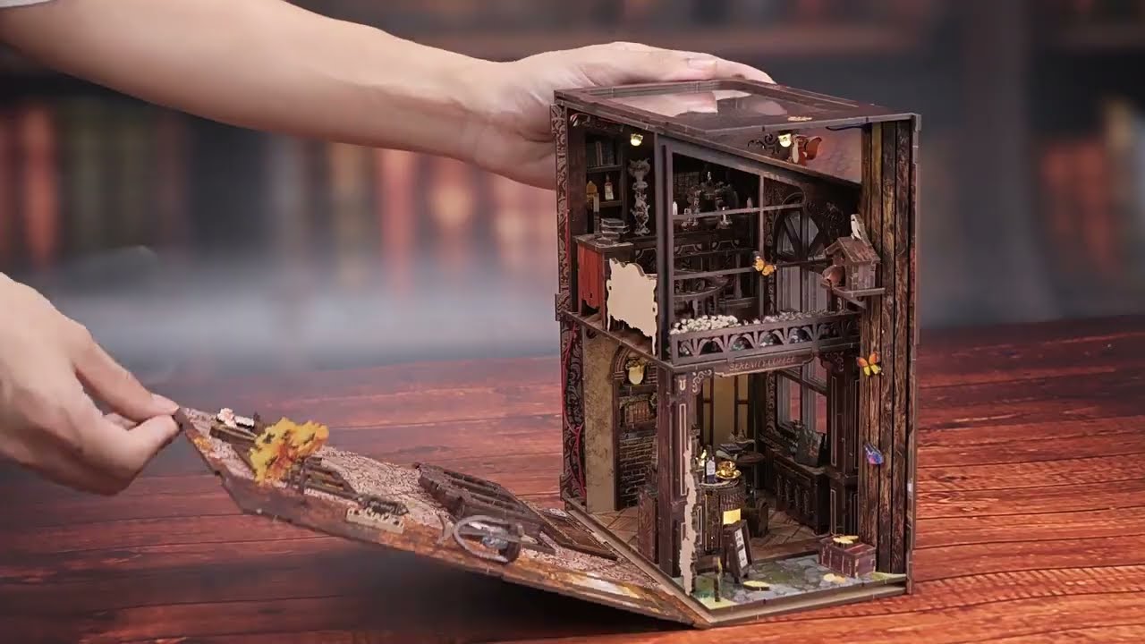 Serenity Coffee House DIY Wooden Book Nook Kit