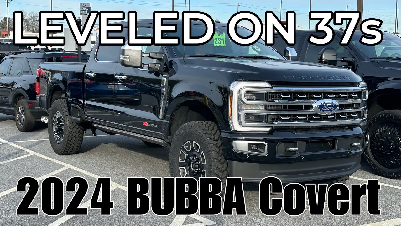 2024 Ford F-350 Platinum 2.5” LIFTED on 37s- BUBBA TRUCK Covert Edition SUPER DUTY