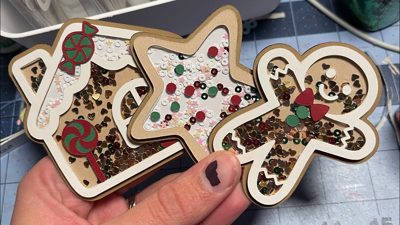Christmas Cookies Shaker Magnet DIY kit tutorial 