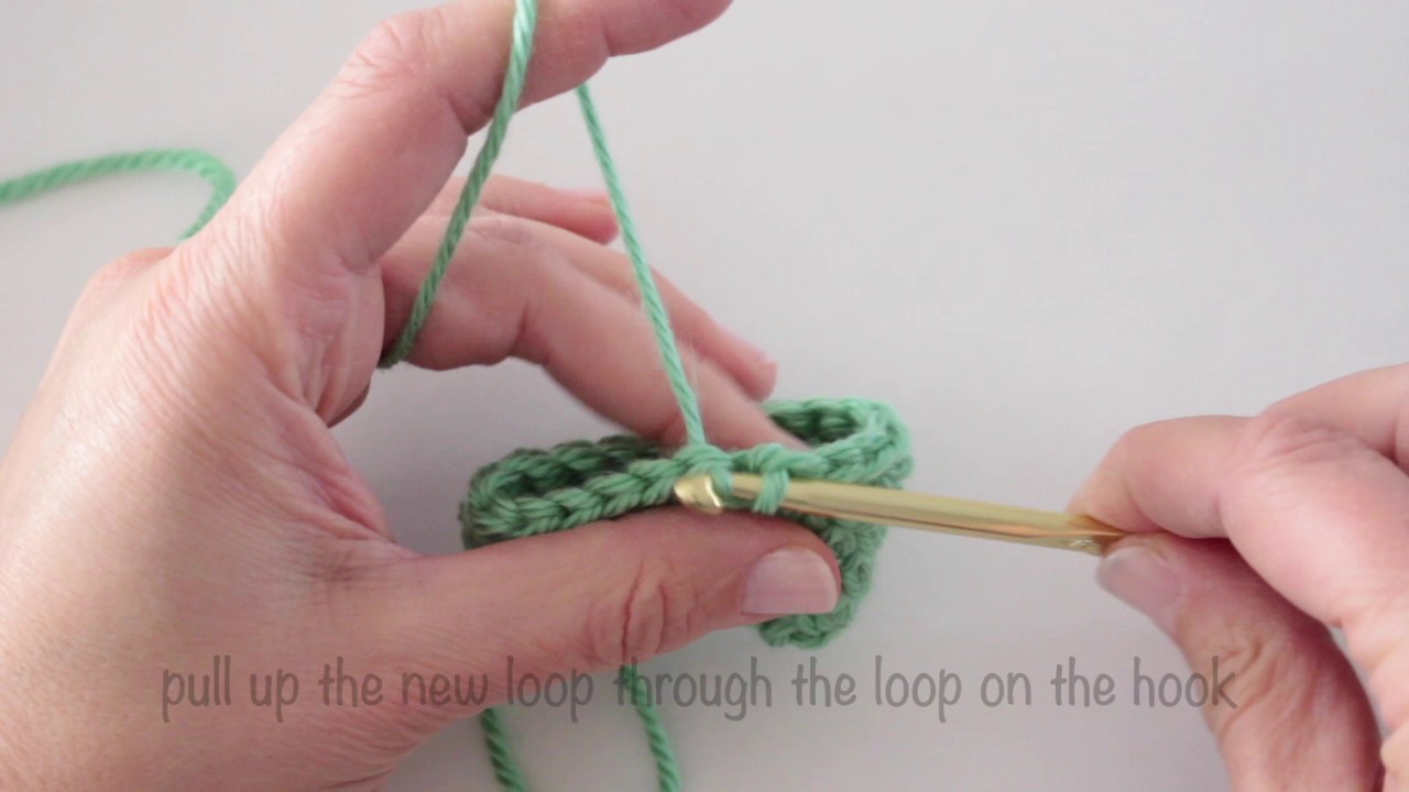 How to crochet a slip stitch (slst)