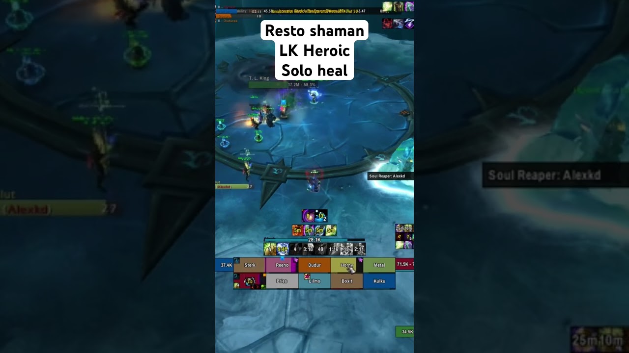 Solo heal bane resto shaman #worldofwarcraft #warmane #games #wow #gaming