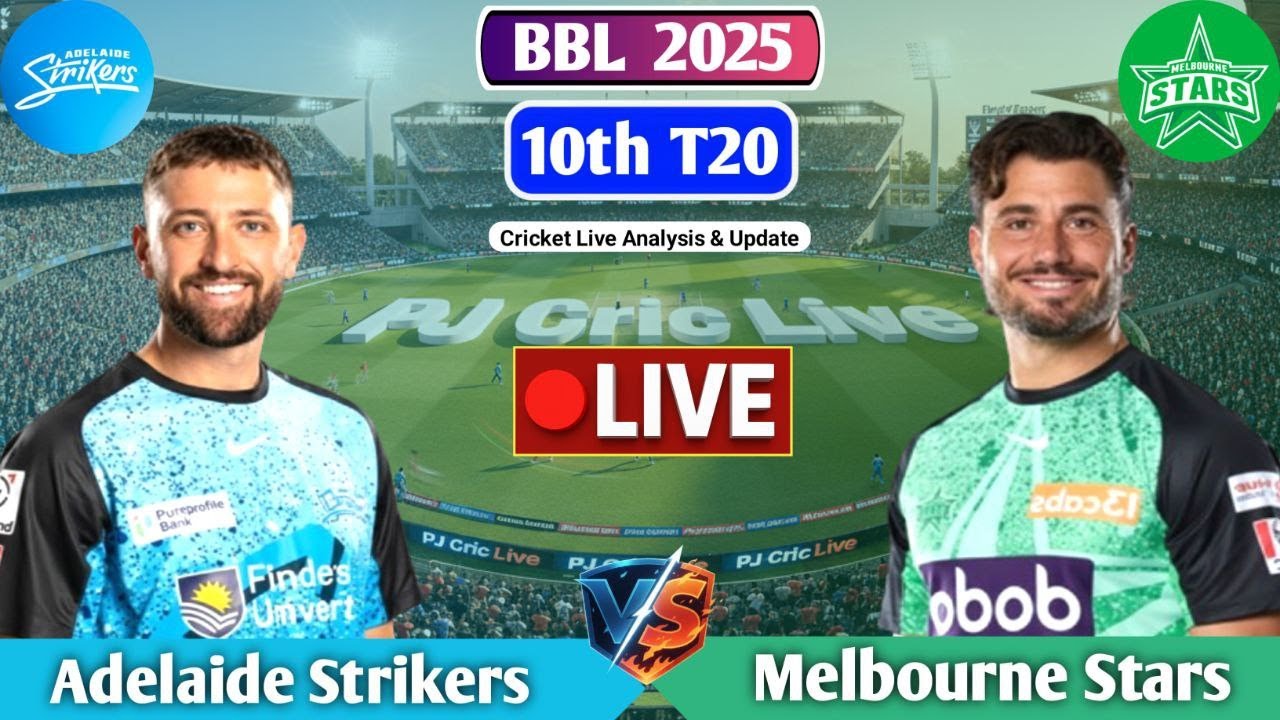 Adelaide Strikers Vs Melbourne Stars 10th T20 | Live Analysis & Discussion | WBBL 2025 Live