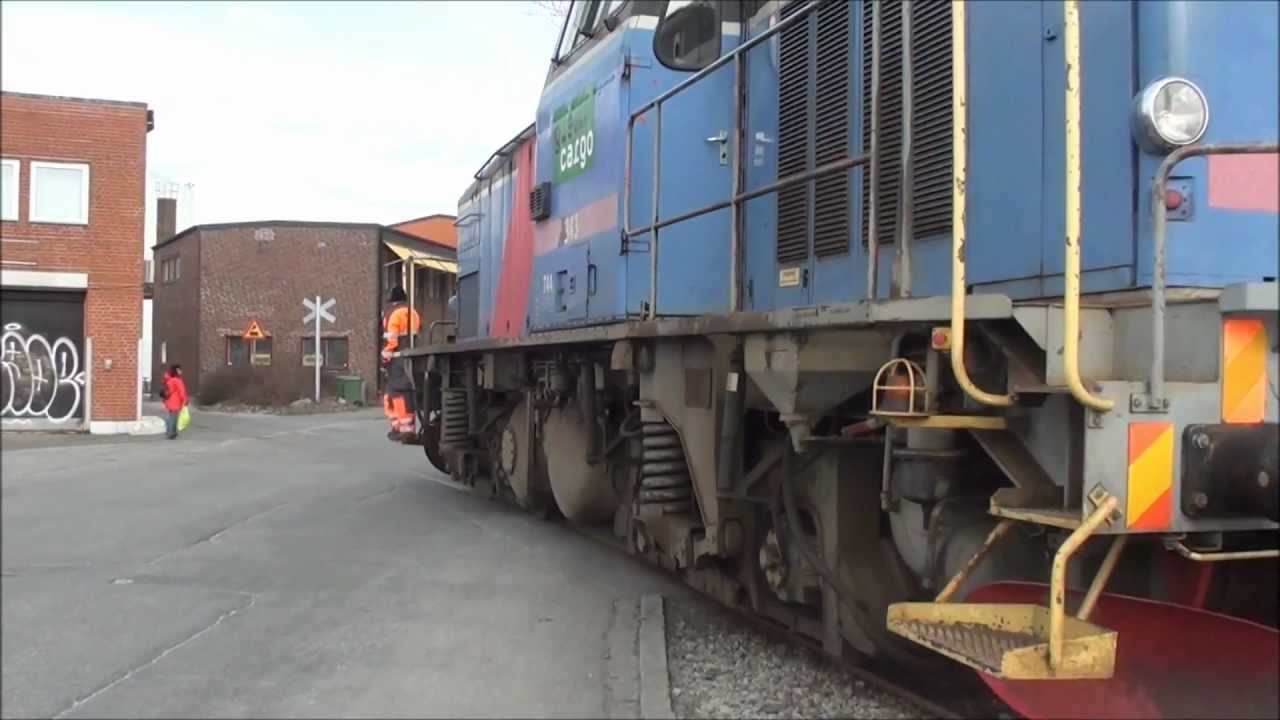 Green Cargo T44 343 ved Malmø Västra d. 28/3 2013