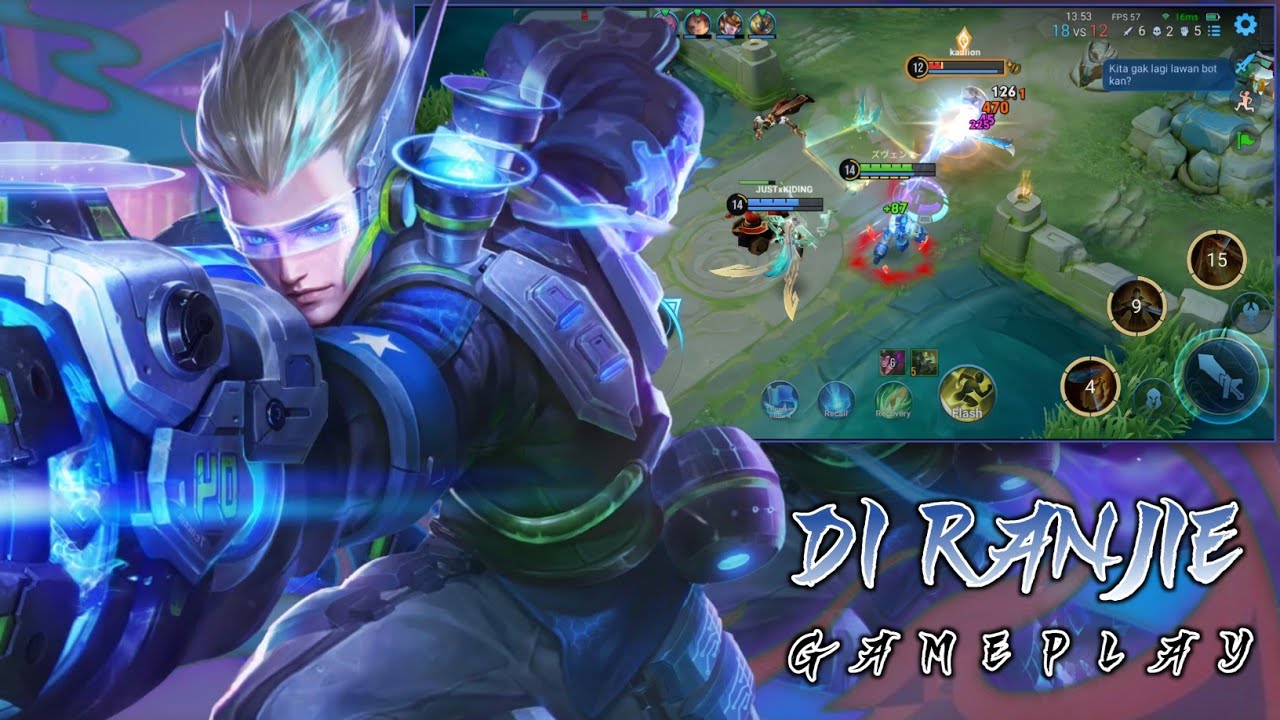 GAMEPLAY DI RANJIE THE ARMOR DESTROYER DAMAGE | Honor Of Kings