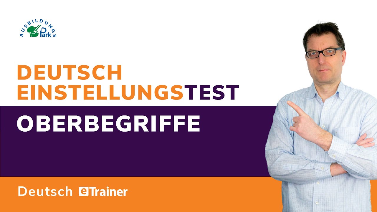 Oberbegriffe finden |  Deutsch Einstellungstest | #einstellungstest #deutsch #oberbegriff