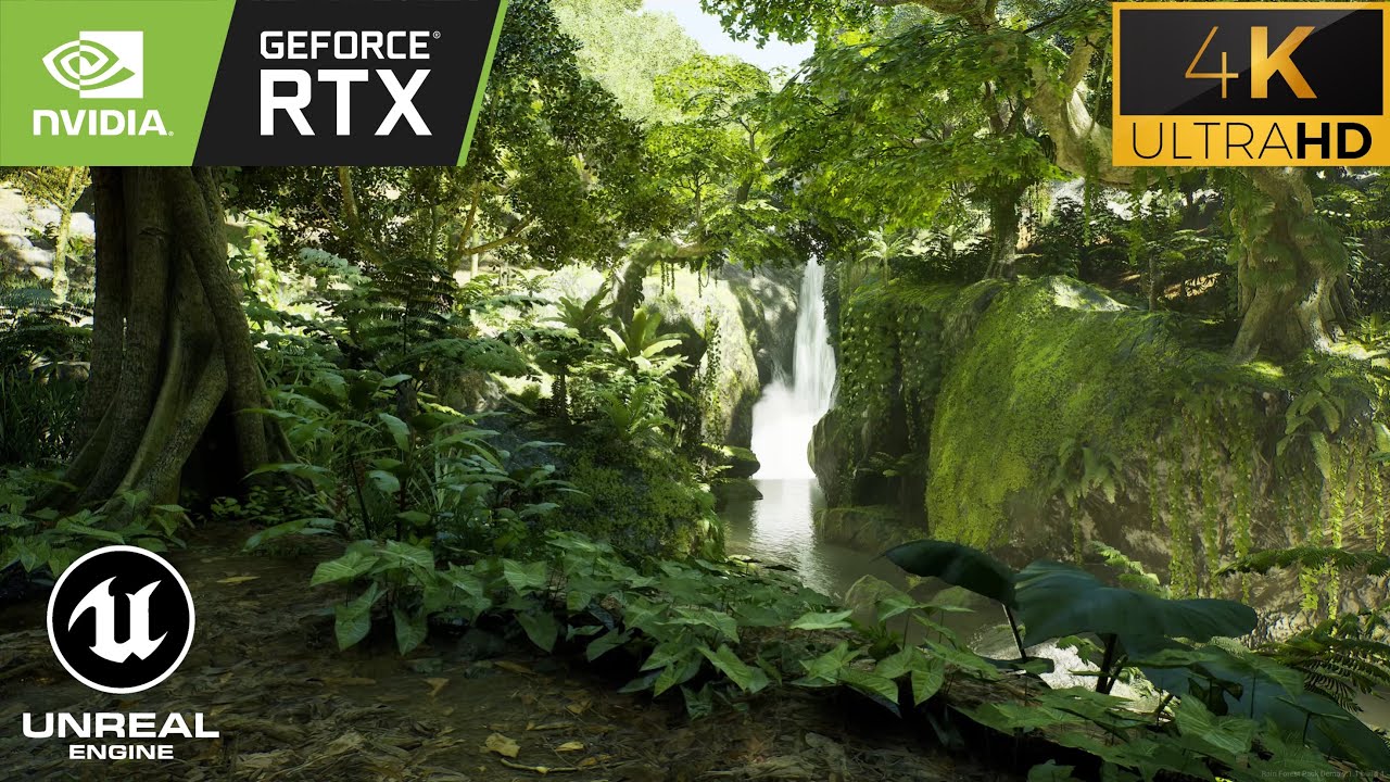 4K Unreal Engine 5 Photorealistic Jungle Rain Forest Demo | RTX 3090 Next-Gen Ray Tracing Graphics