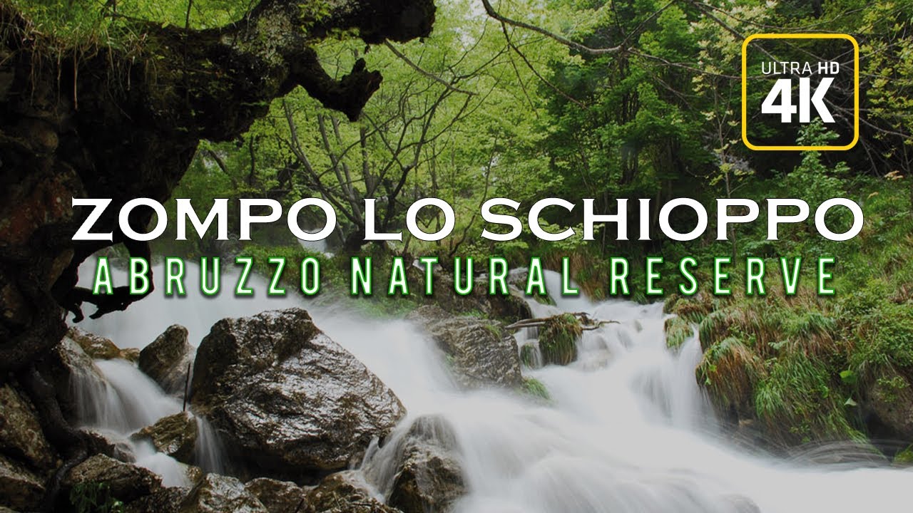 Zompo Lo Schioppo Natural Reserve - Second Highest Waterfall in Italian Appennines (4K Ultra HD)