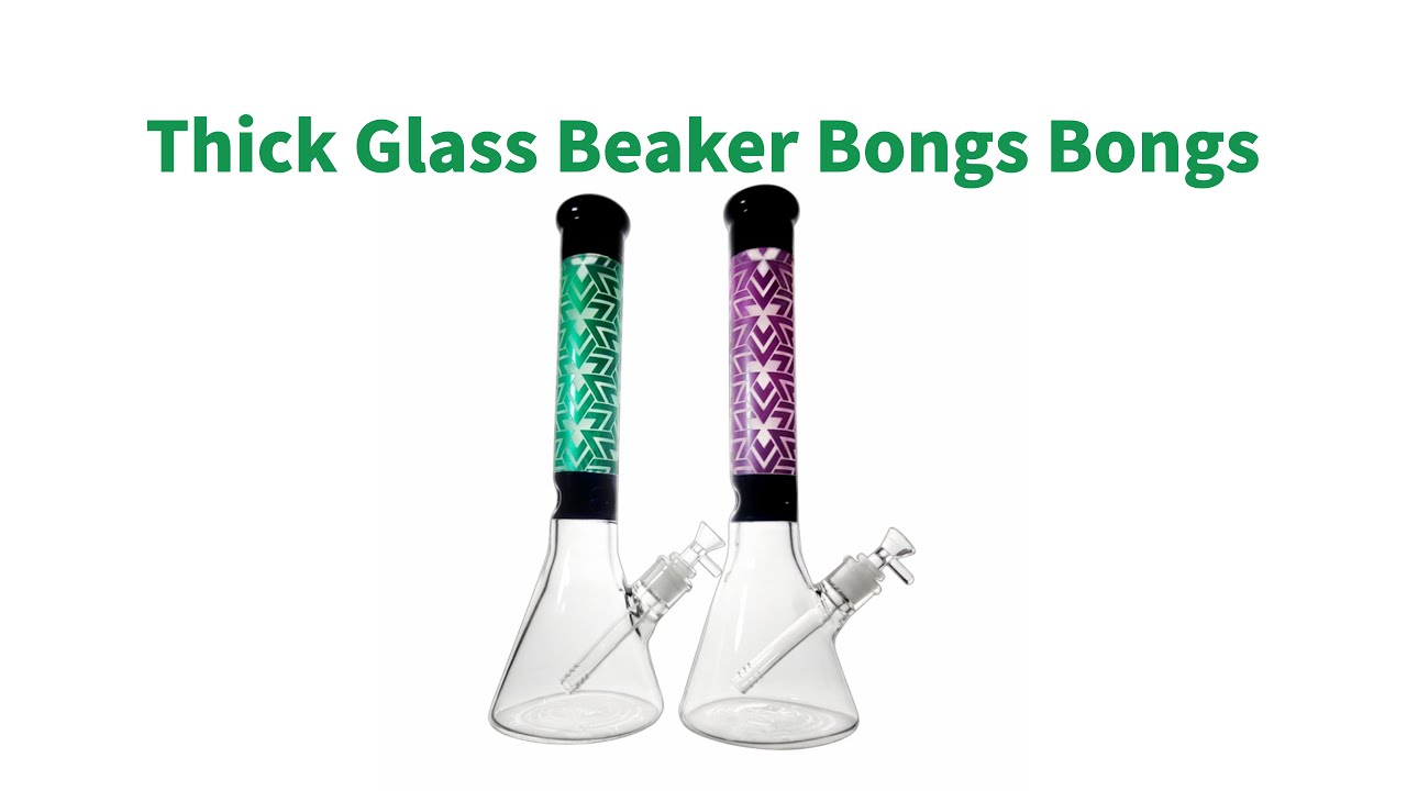 Straight Perc Thick Glass Big Beaker Bongs / BongsWholesaler Product Review