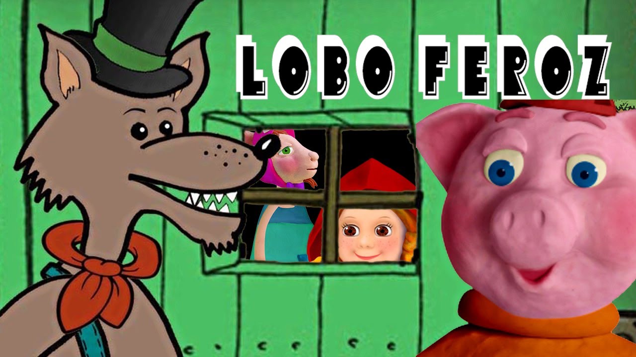LOBO FEROZ 3 CUENTOS en 4K: Tres Cerditos, Caperucita Roja y los Tres Cerditos