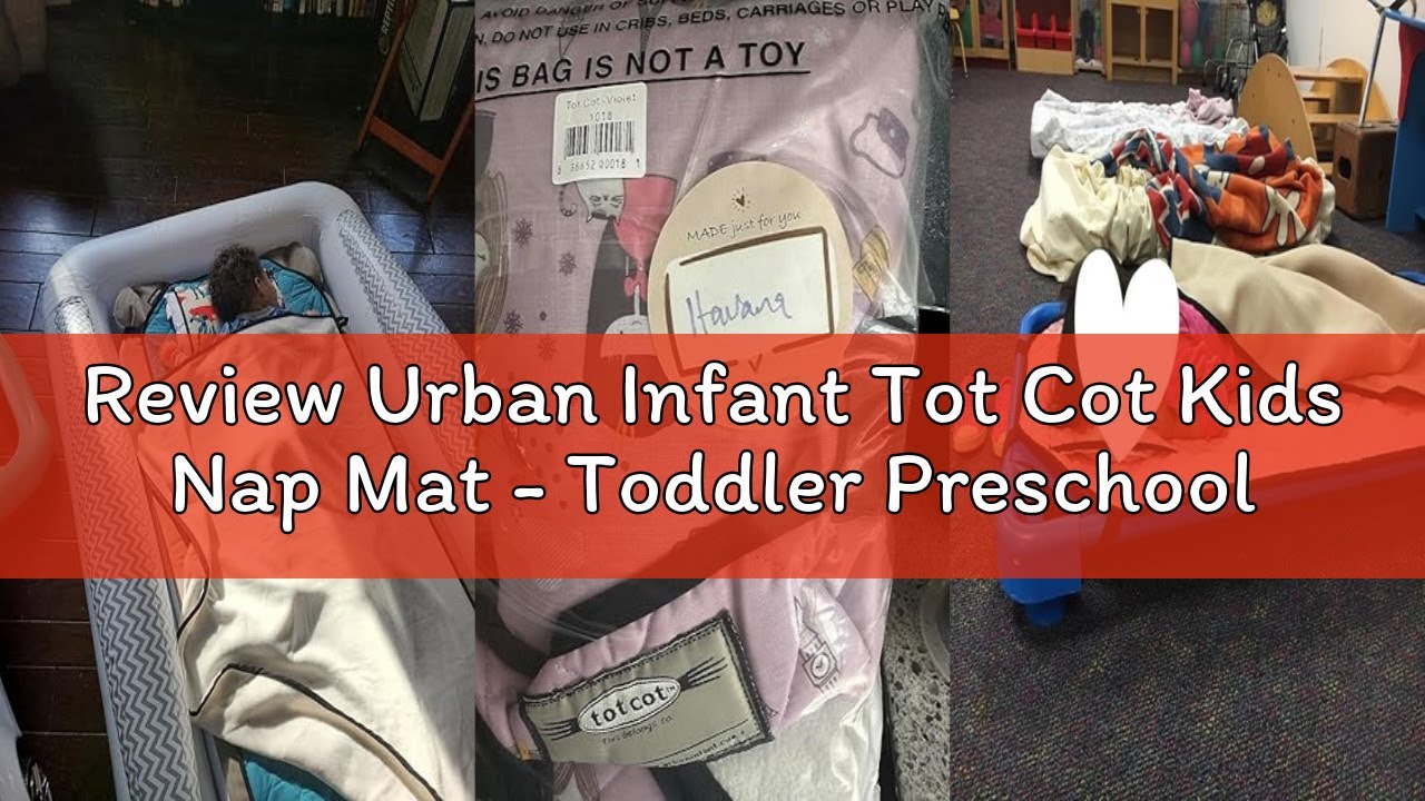 Review Urban Infant Tot Cot Kids Nap Mat - Toddler Preschool Daycare Bedding Cover with Blanket and