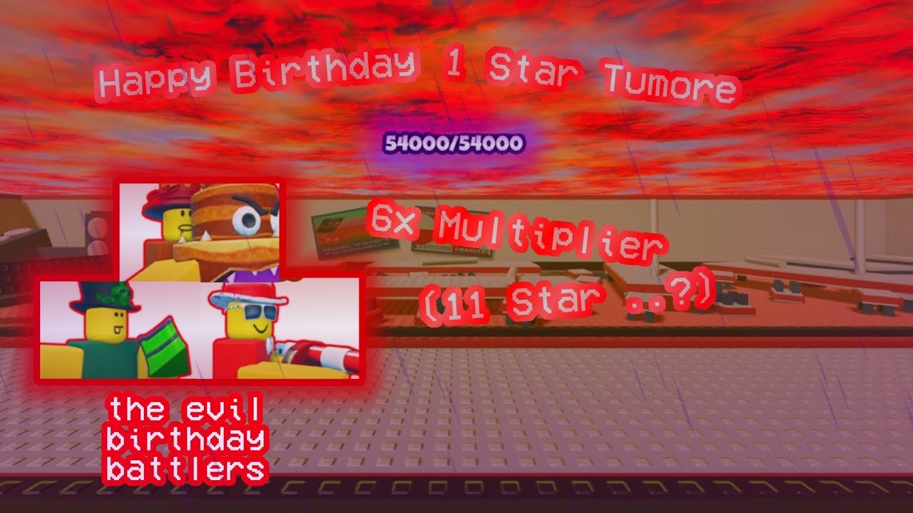 The Battle Bricks - Happy Birthday! 1 Star Tumore 6x Multiplier (11 Star)