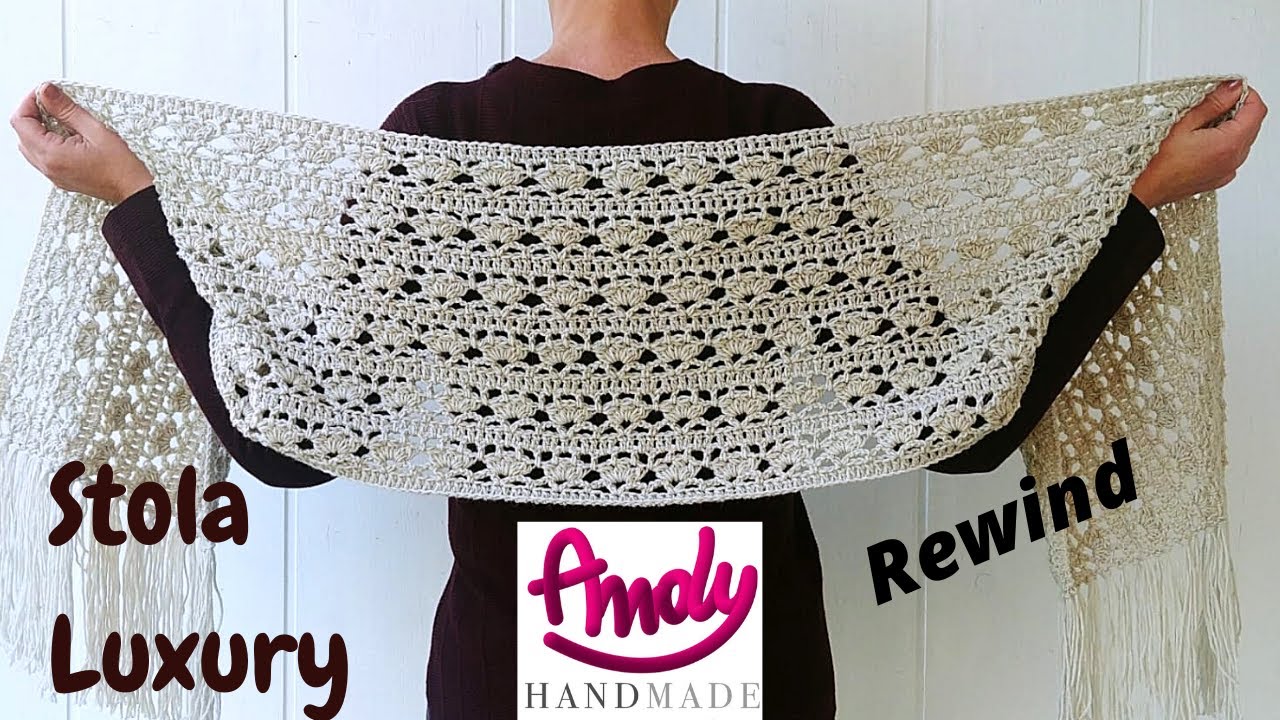 Stola Luxury Rewind Uncinetto facile Andy Handmade