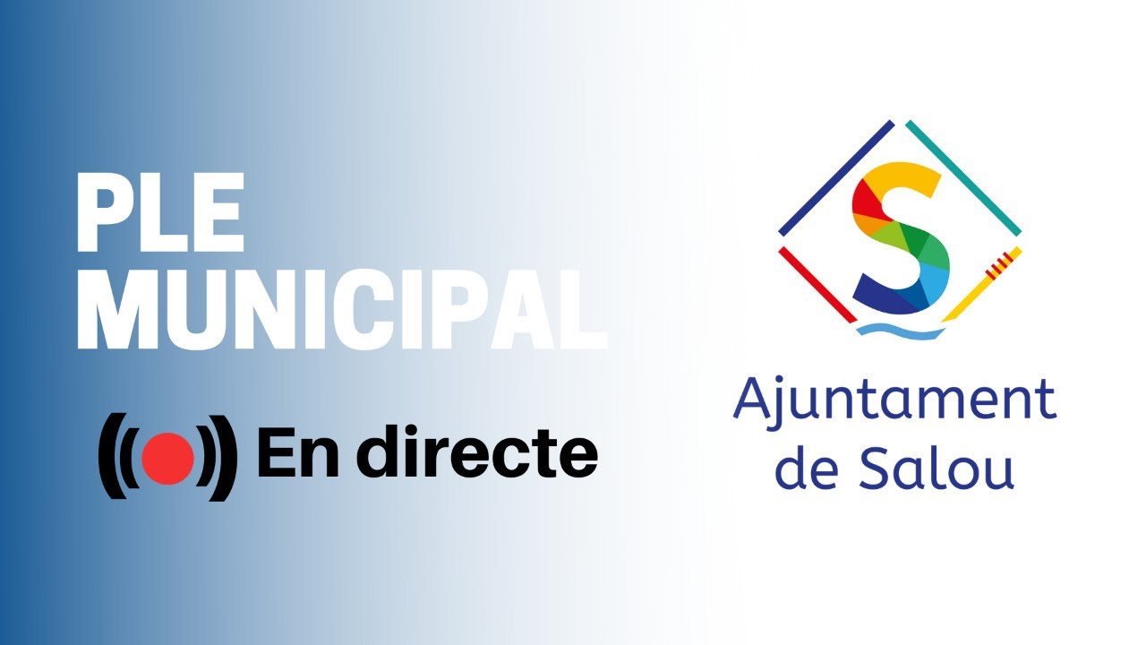 PLE ORDINARI DE L'AJUNTAMENT DE SALOU (17/12/2025)