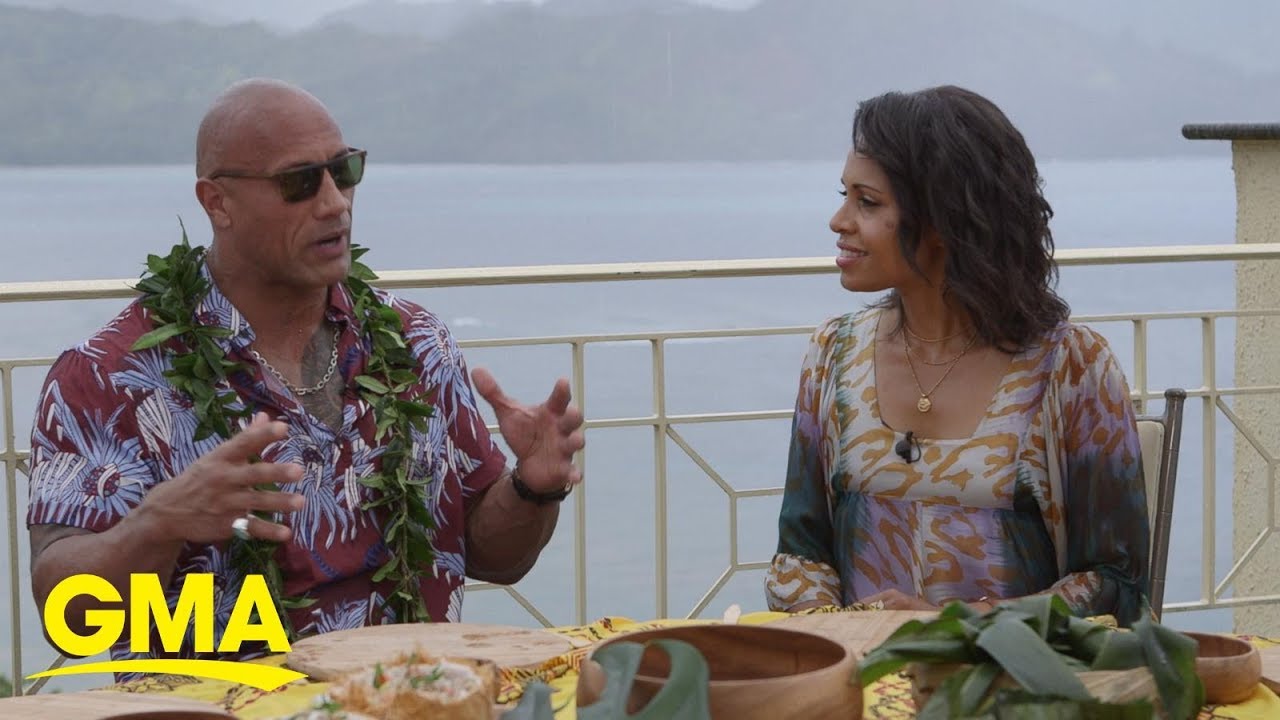 The Rock visited protesters fighting to keep a telescope off a sacred Hawaiian site l GMA Digital