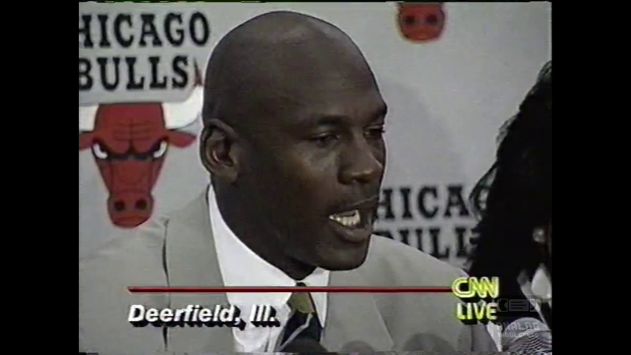 Michael Jordan Retirement Press Conference (10-06-1993)  CNN