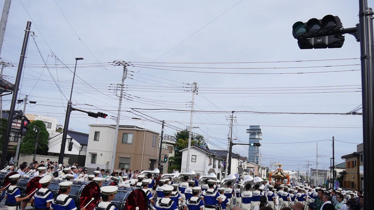 大洗高校ブルーホークス行進演奏in大洗八朔祭2017、後半です！