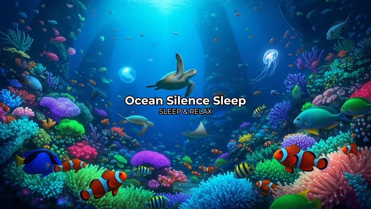 Ocean Wildlife 4K 🌊Ocean Silence Underwater Music for Deep Sleep, Relaxation & Peace
