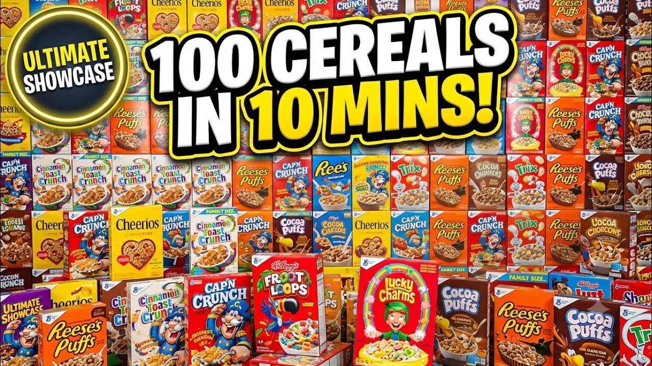100 DIFFERENT Cereals! (The Ultimate Showcase)