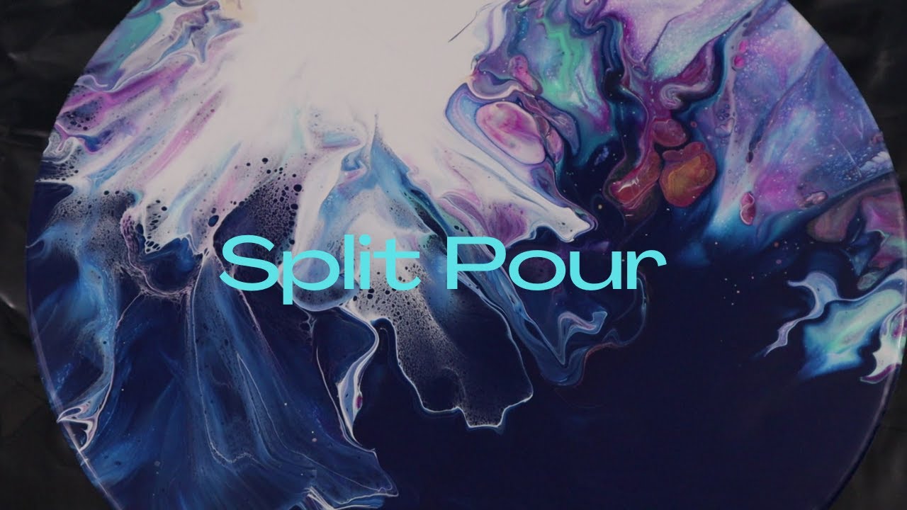 Acrylic Split Pour// Dutch Pour// Beautiful Results