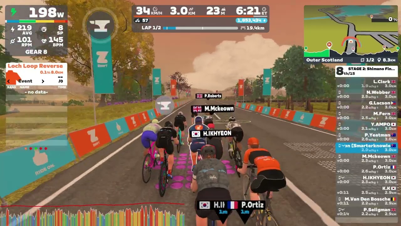 Zwift - Race: STAGE 2: Shimano Find Your Fast: Outer Scotland (D 160-270) in Scotland