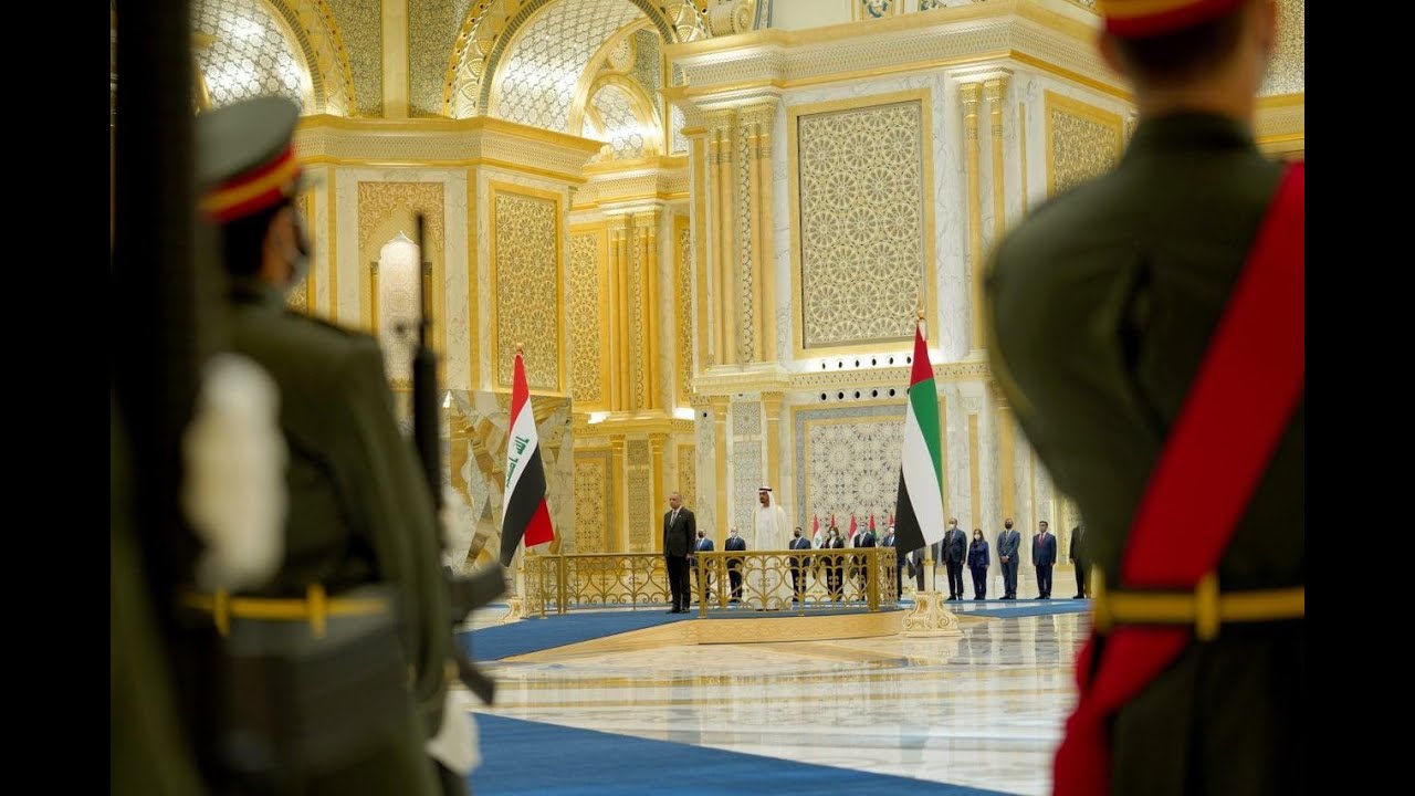 رئيس مجلس الوزراء السيد مصطفى الكاظمي في الامارات لبحث العلاقات وحفل استقبال رسمي من ولي عهد ابو ظبي