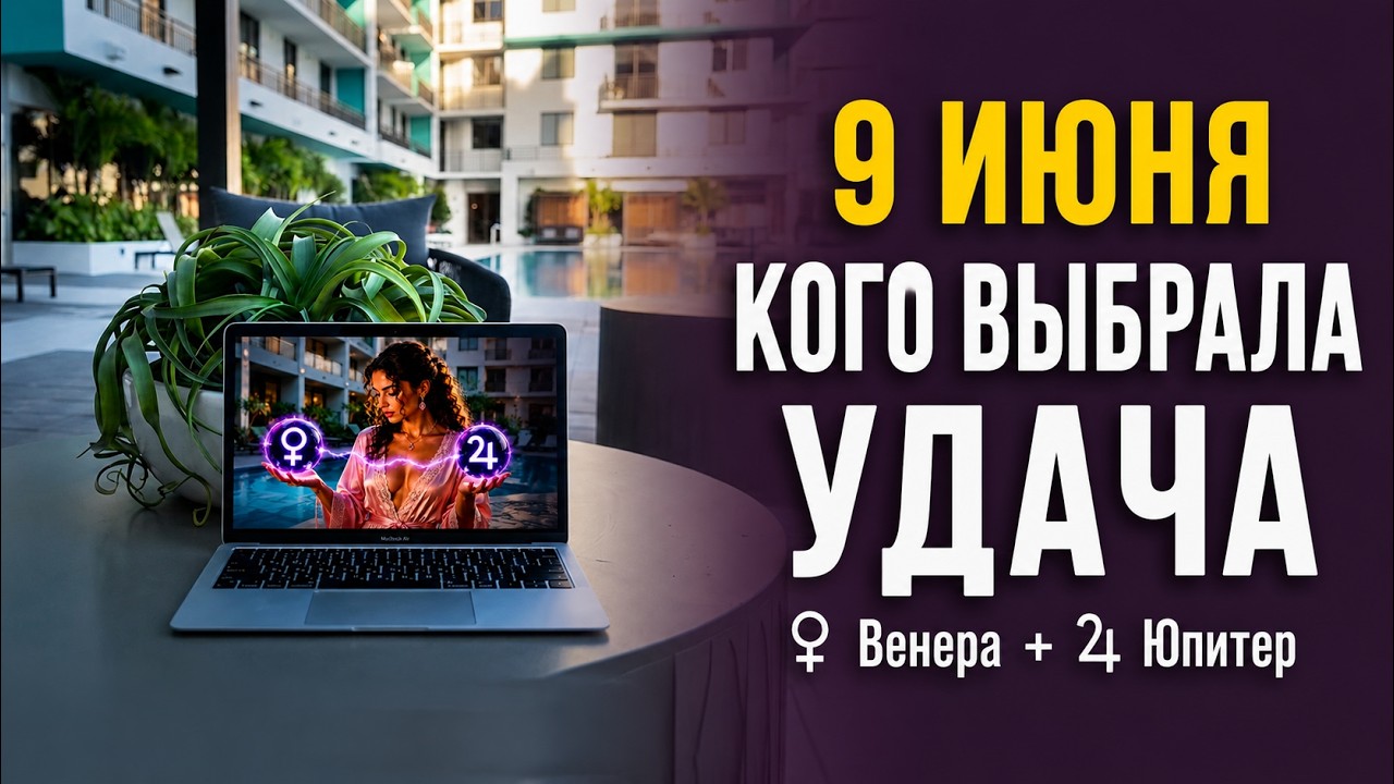 9 июня 2026: КОГО ВЫБРАЛА УДАЧА? ВЕНЕРА И ЮПИТЕР В РАКЕ ДЕНЕЖНЫЙ ПОДАРОК, ВТОРОЙ ШАНС Гороскоп 