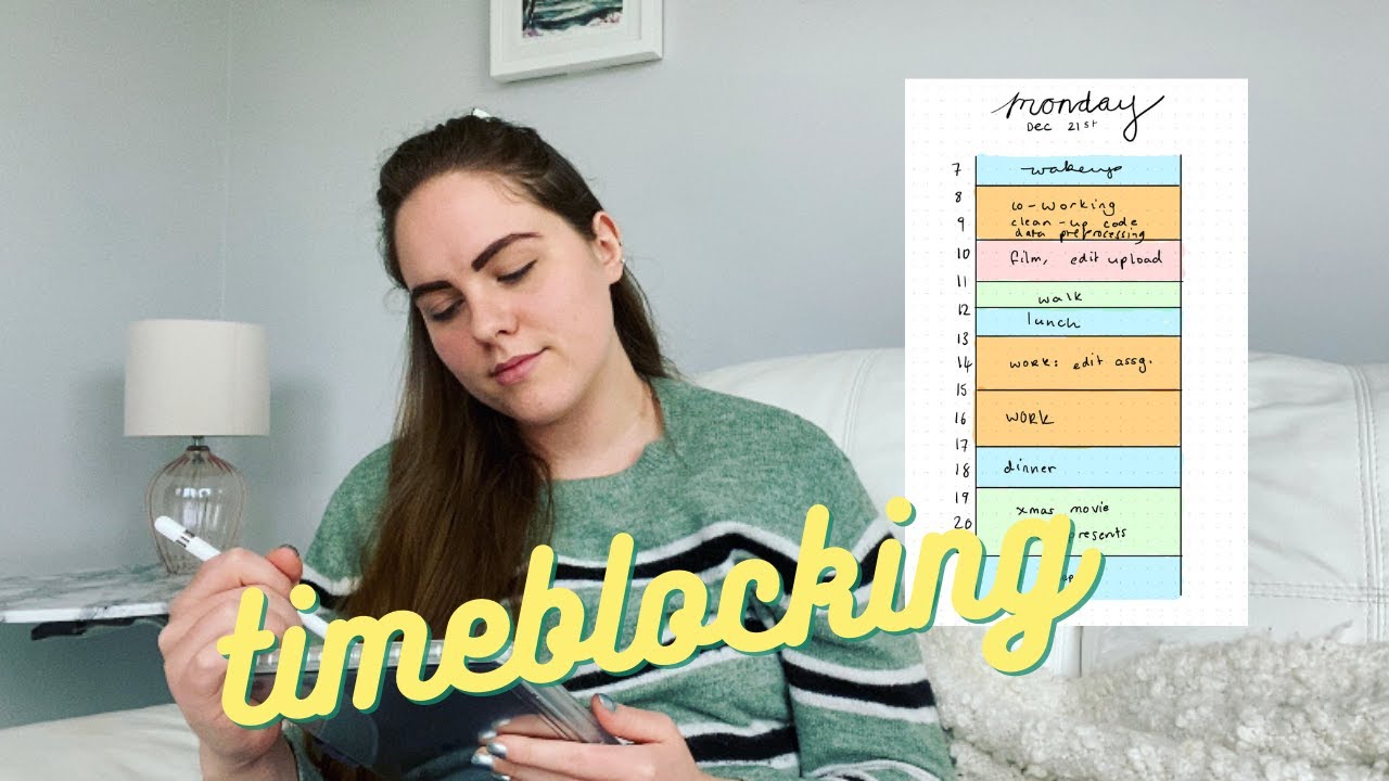 How I Plan My Day as a PhD Student - Time blocking, Batching Tasks, iPad Planning in Goodnotes 5